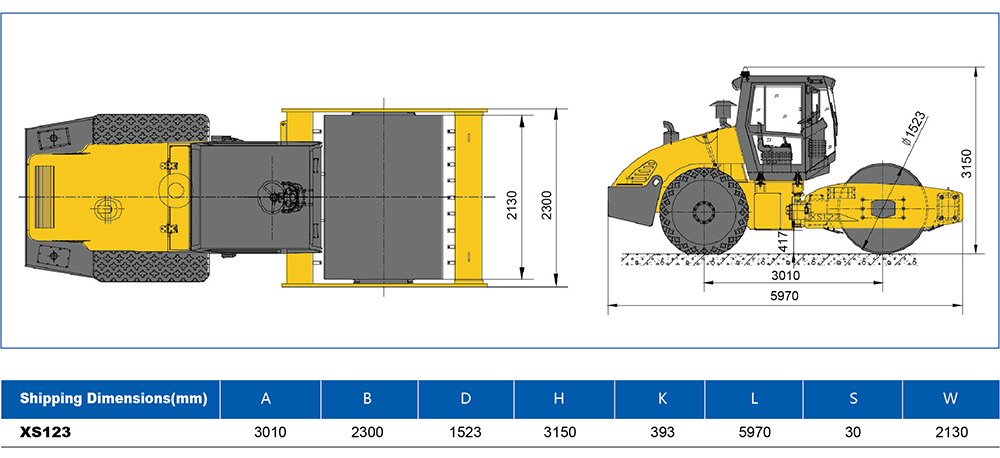 XCMG Official Single Drum Roller XS123 (Euro Stage Ⅲ) for sale